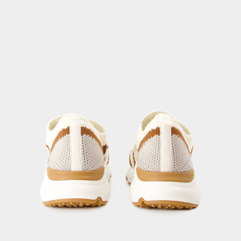 Sport Run Sneakers - Tod's - Canvas - Beige