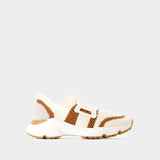 Sport Run Sneakers - Tod's - Canvas - Beige