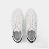 Allacciato Slash H Sneakers in White Canvas