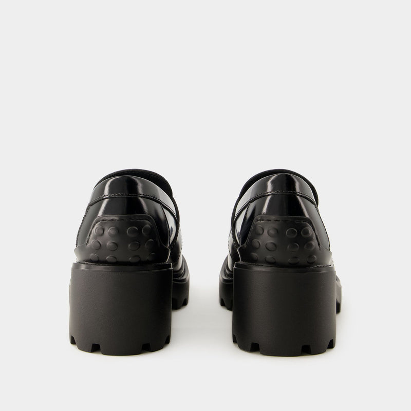Gomma Carro Loafers - Tod's - Leather - Black