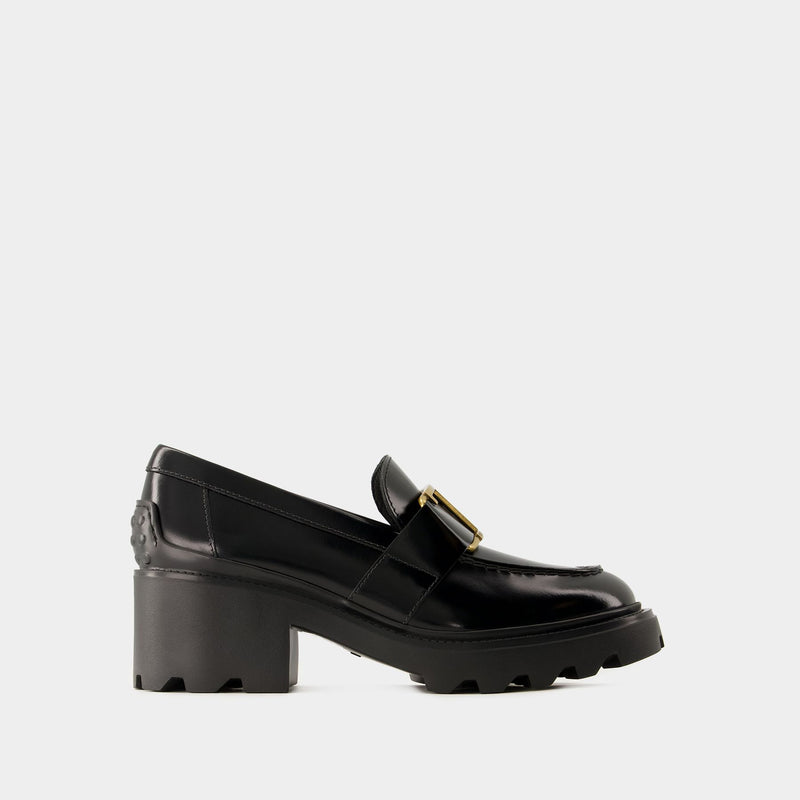 Gomma Carro Loafers - Tod's - Leather - Black