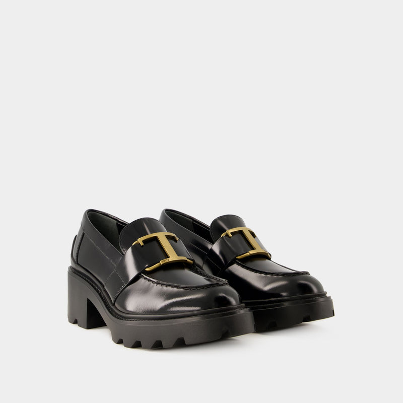 Gomma Carro Loafers - Tod's - Leather - Black