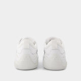 H597 Allacciato H Sneakers in White Leather