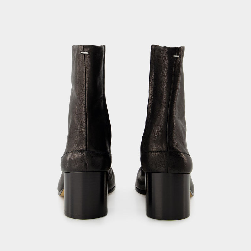 Tabi H60 Ankle Boots Maison Margiela Leather Noir