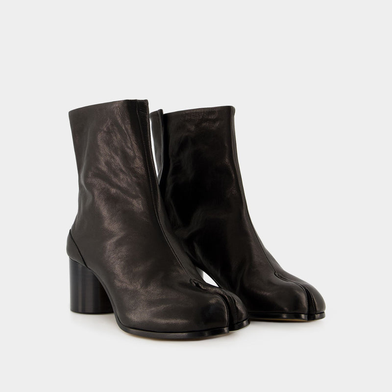 Tabi H60 Ankle Boots - Maison Margiela - Leather - Noir
