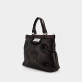 Glam Slam Small Tote Bag - Maison Margiela - Black - Leather