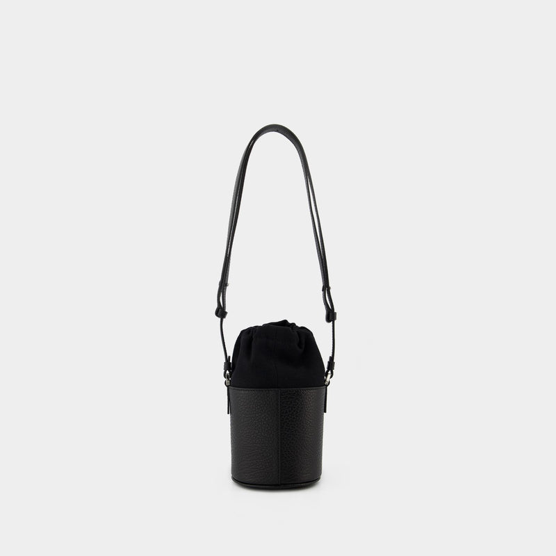 5Ac Mini Hobo Bag - Maison Margiela - Black - Leather