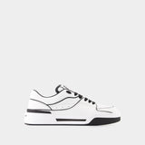 New Roma Sneakers - Dolce&Gabbana - Leather - Black/White