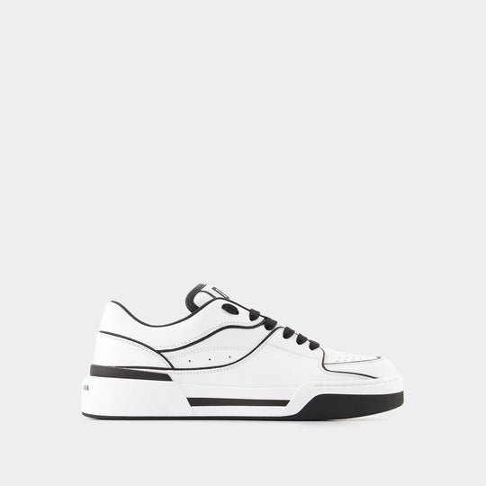 New Roma Sneakers - Dolce&Gabbana - Leather - Black/White