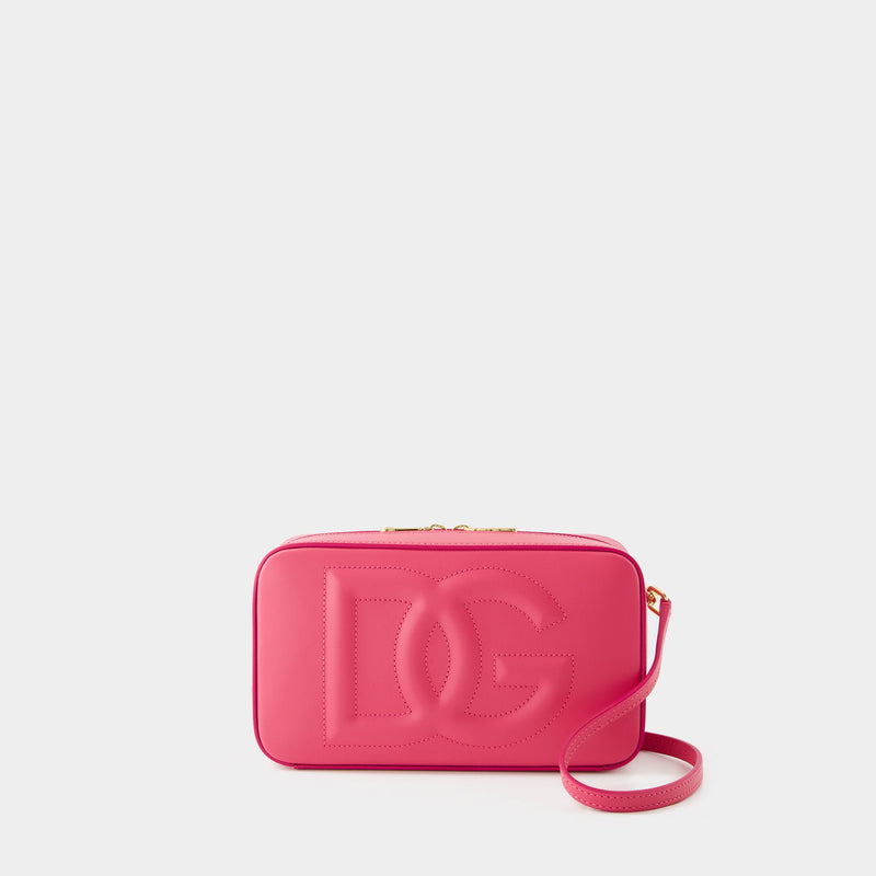 Dg Logo Camera Crossbody - Dolce&Gabbana - Leather - Pink