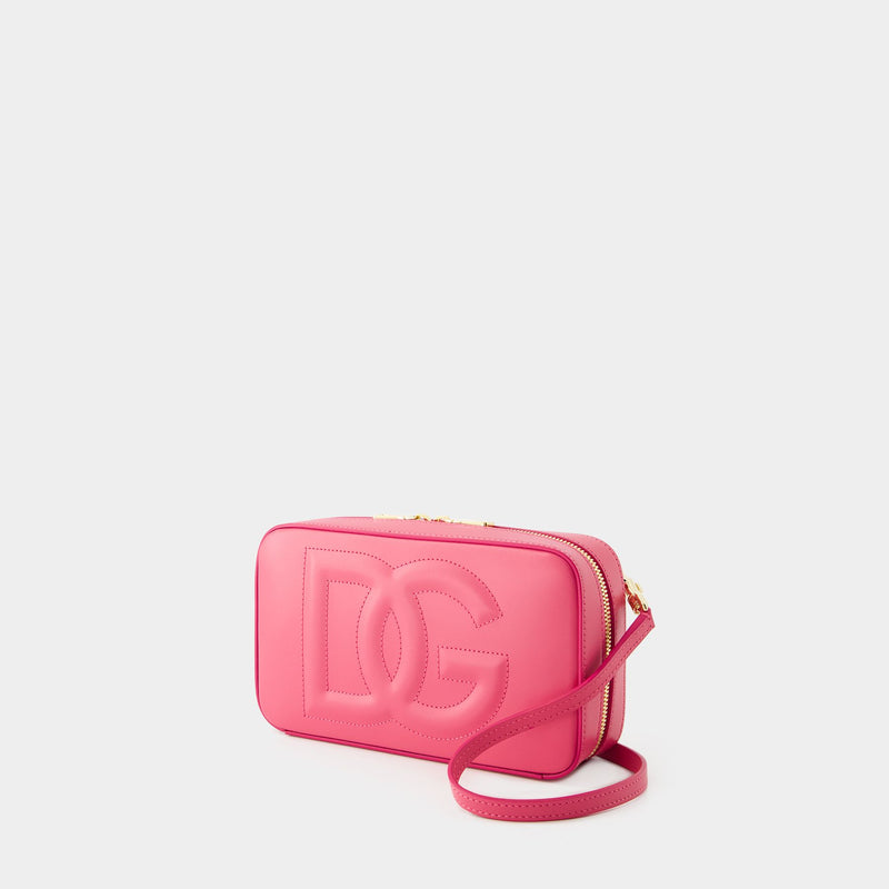 Dg Logo Camera Crossbody - Dolce&Gabbana - Leather - Pink