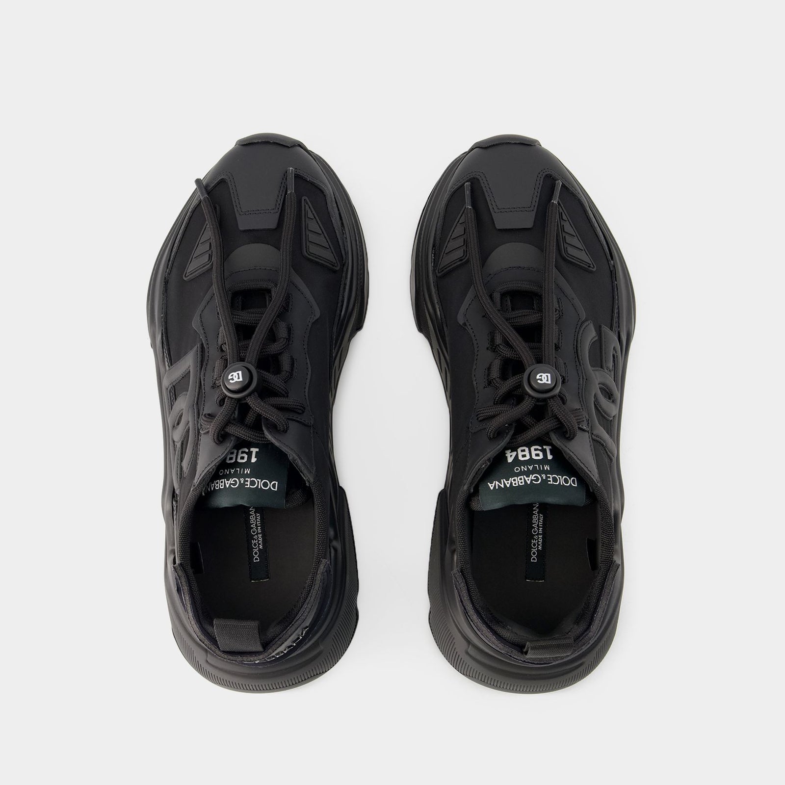 美品✨DOLCE&GABBANA DAYMASTER 厚底 レザースニーカー Dolce&Gabbana Daymaster Mixed Leather Runner Sneakers