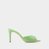 Holly Stiletto 85 Mules - Paris Texas - Peridot