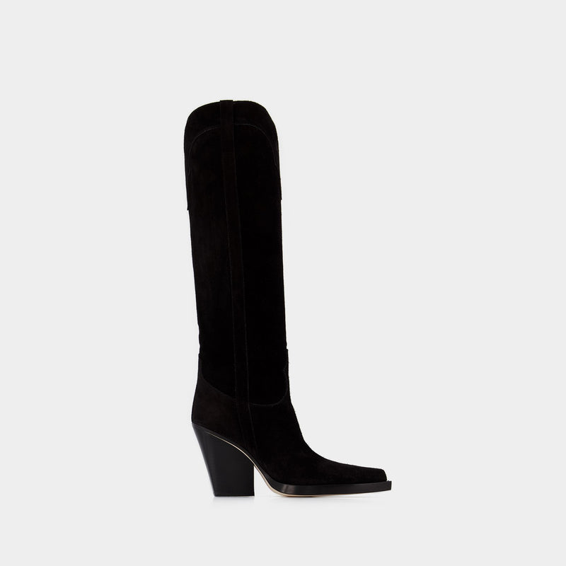 El Dorado 100 Boots - Paris Texas - Leather - Black