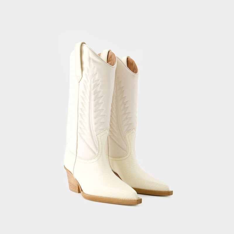 Rosario 60 Boots - Paris Texas - Leather - Beige