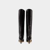 Stiletto 60 Boots - Paris Texas - Leather - Black