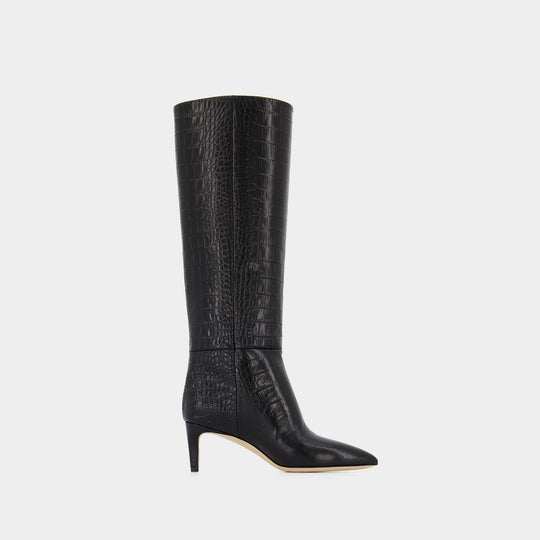 Stiletto Boot 60 Boots - Paris Texas - Leather - Black