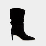 Slouchy 60 Boots - Paris Texas - Leather - Black