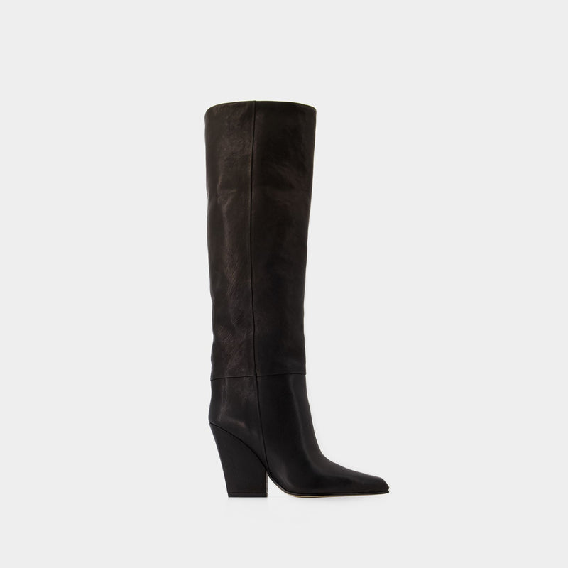 Jane 100 Boots - Paris Texas - Leather - Black