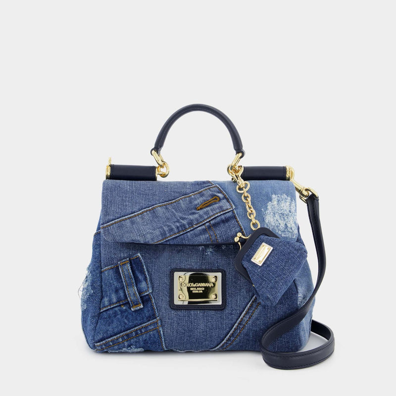 Sicily Small Soft Handbag - Dolce & Gabbana - Denim - Denim