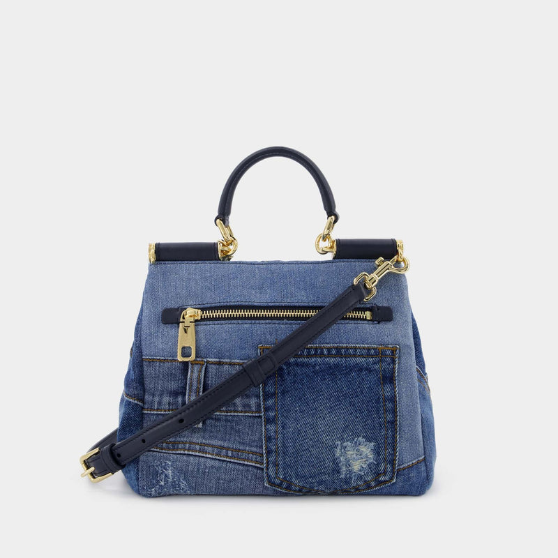 Dolce & Gabbana Sicily Nylon Bag in Blue