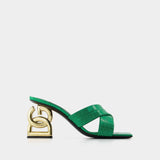 3.5 Mules - Dolce & Gabbana - Zerba/Verde - Leather