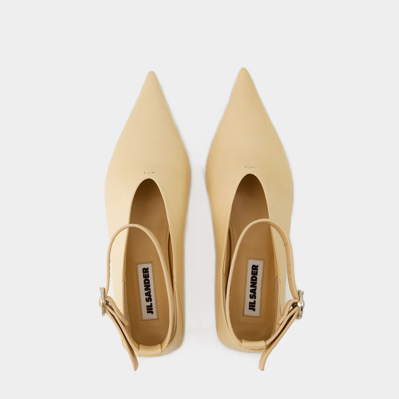 Ballet Sandals - Jil Sander - Leather - Beige