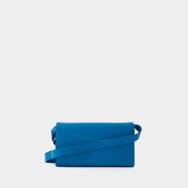 All Day Buckle Hobo Bag - Jil Sander - Leather - Blue