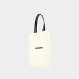 Book Tote Bag - Jil Sander - Cotton - Beige