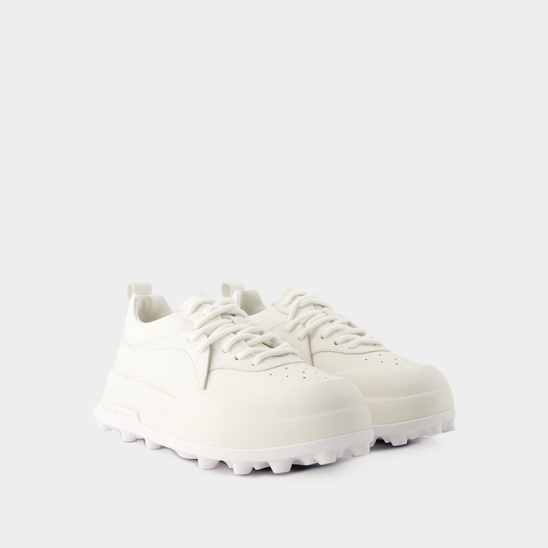 Sneakers - Jil Sander - Leather - Porcelain