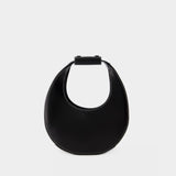 Mini Moon Crossbody - Staud - Leather - Black