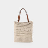 Crochet Porte Tote Bag in Cream