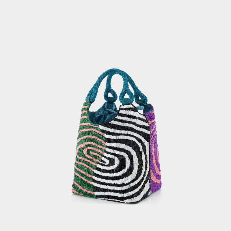 Swirl Print Hobo Bag