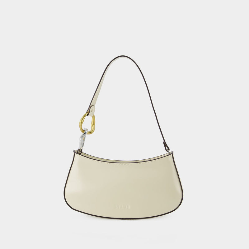 Ollie  Hobo Bag - Staud - Cream - Leather