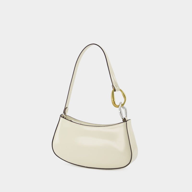 Ollie  Hobo Bag - Staud - Cream - Leather