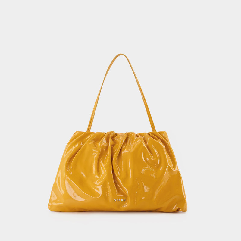 Phoebe Shoulder Bag in Croc-Embossed Leather