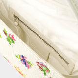 Tommy Beaded Shoulder Bag - Staud - Synthetic - White
