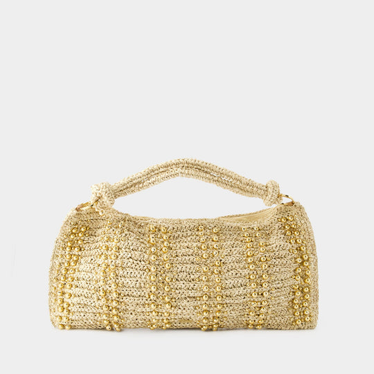 Hera Shoulder Bag - Cult Gaia - Raffia - Gold
