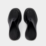 BCN Slides - Camper - Leather - Black