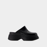 BCN Slides - Camper - Leather - Black