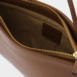 Curve Bag in Brown Leather