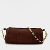 Cylinder Hobo Bag - Manu Atelier - Hazelnut - Leather