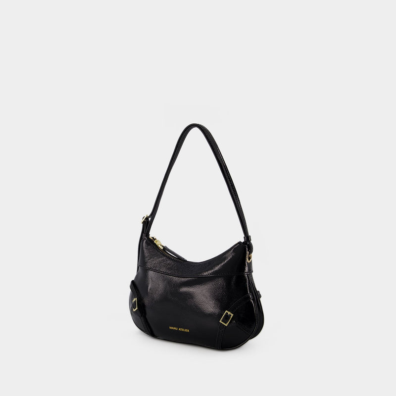 Hera Hobo Bag - Manu Atelier - Leather - Black