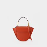 Hortensia Bag Mini in Orange Leather