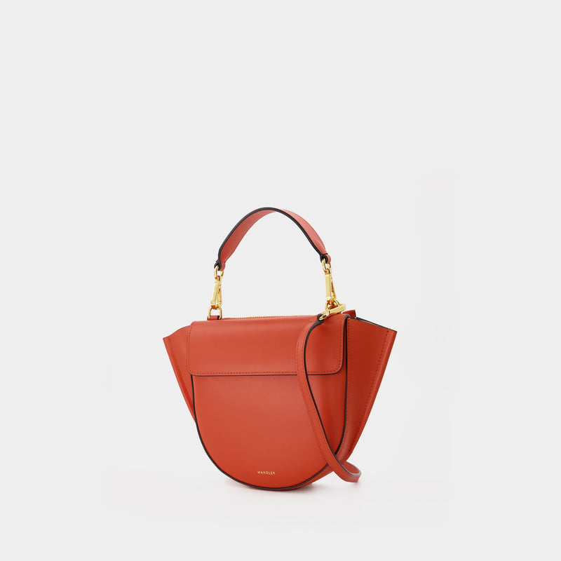 Hortensia Bag Mini in Orange Leather