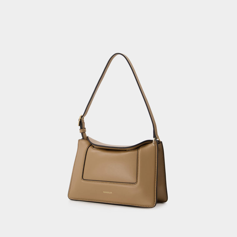 Penelope Micro Bag in Beige Leather
