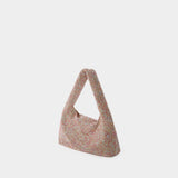 Mini Crystal Mesh Armpit Bag - Kara - Polyester - Pink Pixel