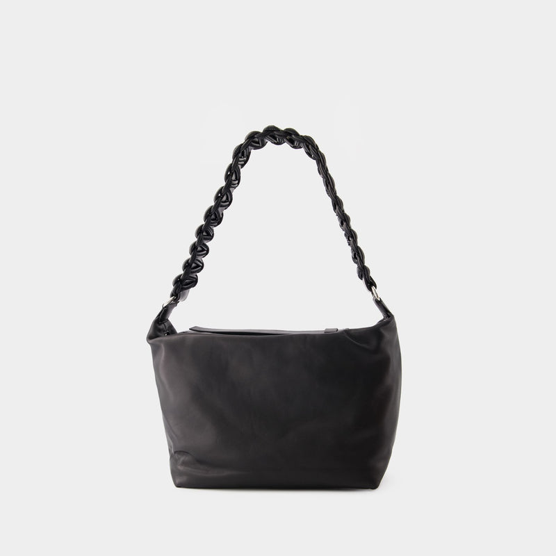 Hobo Lattice XL Bag - Kara - Leather - Black