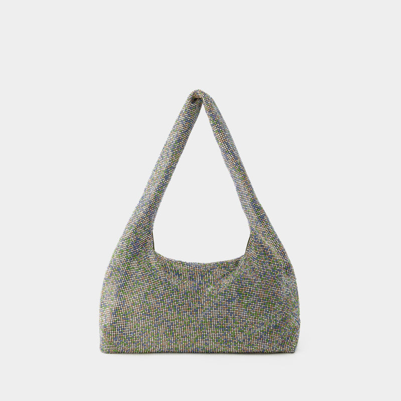 Crystal Armpit Bag - Kara - Brass - Metallic