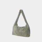 Crystal Armpit Bag - Kara - Brass - Metallic